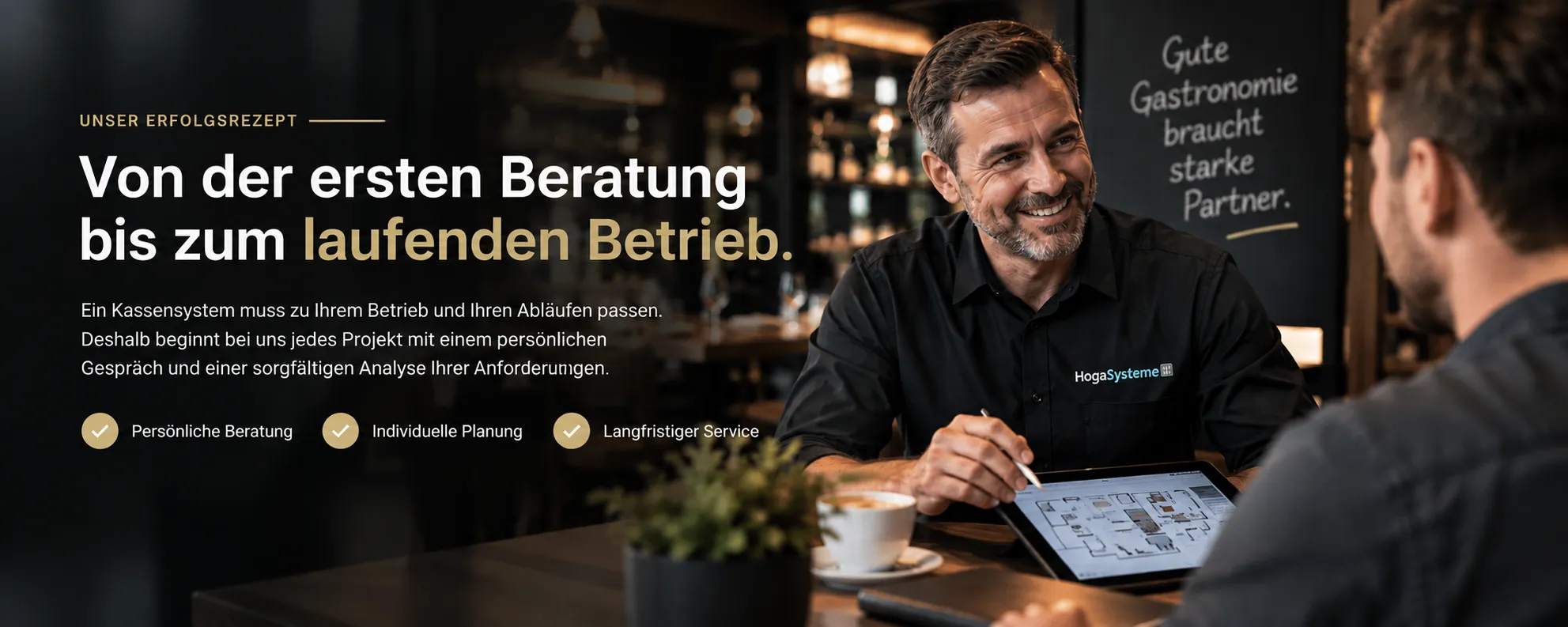 Persönliche Beratung für Kassensysteme in der Gastronomie